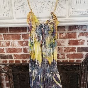 MULTI COLOR LONG WAIST TANK, SIZE L, SUPER COMFY AND SOFT